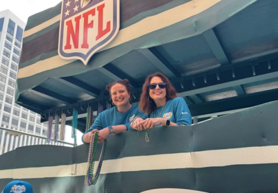 chevron and new orleans score big at the big game outline